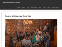 Tablet Screenshot of entrepreneursocialclub.com